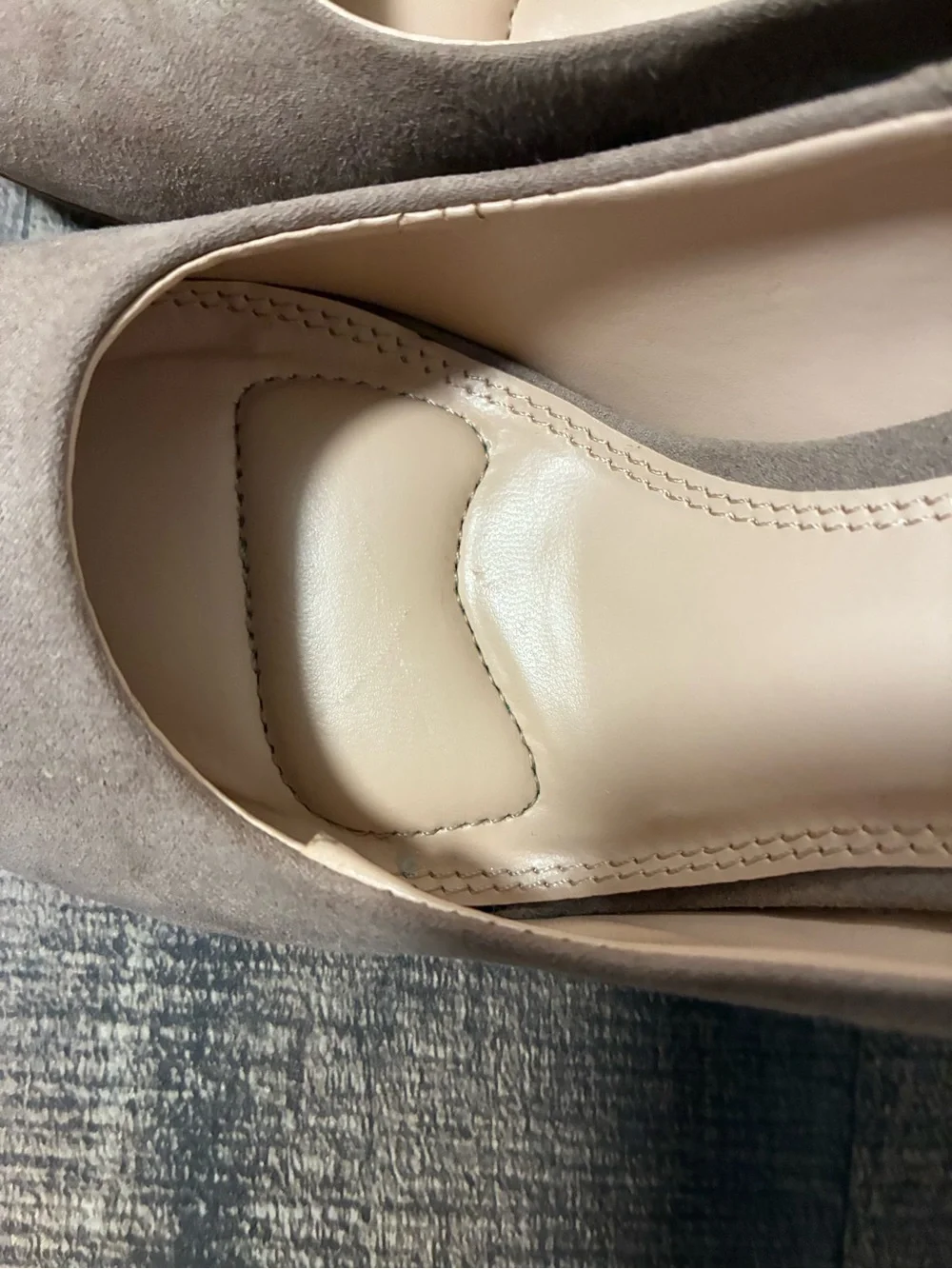 Kelly & Katie Larissa Women’s 7.5 Taupe Suede Look High Heel Pumps Career
